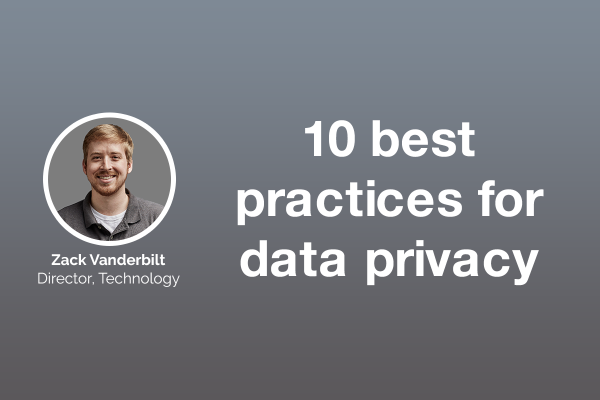 10 best practices for data privacy
